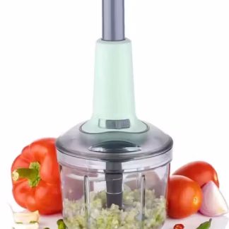 Hand Push 1000ML with 6 Stainless Steel Blades for Vegetable & Fruit Chopper