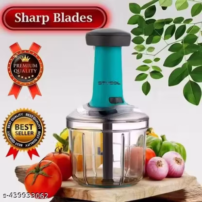 Powerful Hand Held Food Chopper to Chop & Cut Fruits, Vegetables